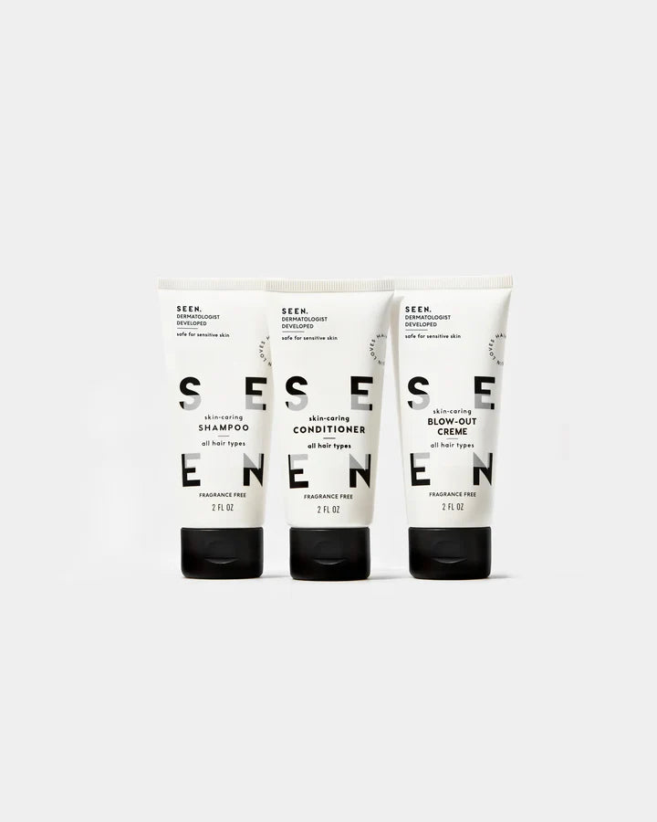 SEEN Travel Trio, Fragrance Free, Boxed
