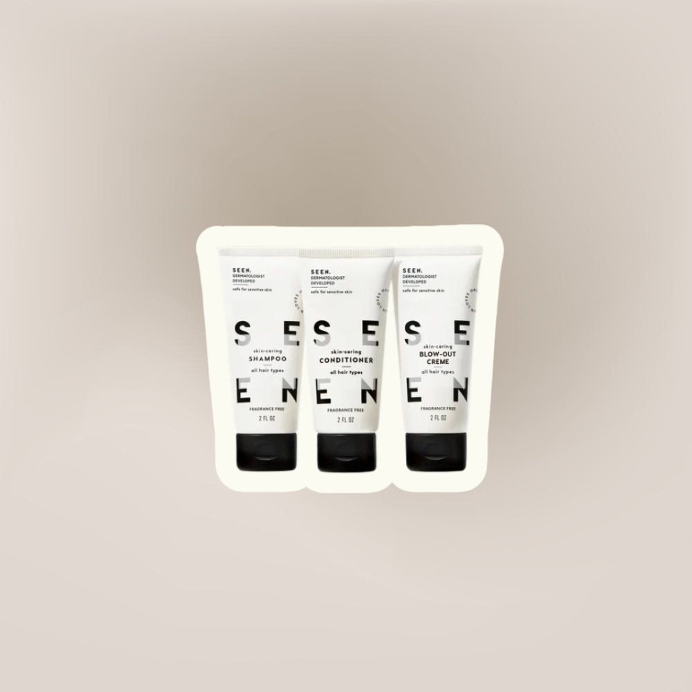 SEEN Travel Trio, Fragrance Free, Boxed